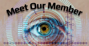 eye with overlying measurement apparatus