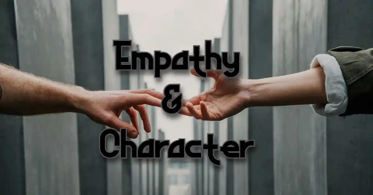 Two arms stretching across with fingers barely touching