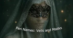 Woman's face hidden by lace veil and ornate eye mask